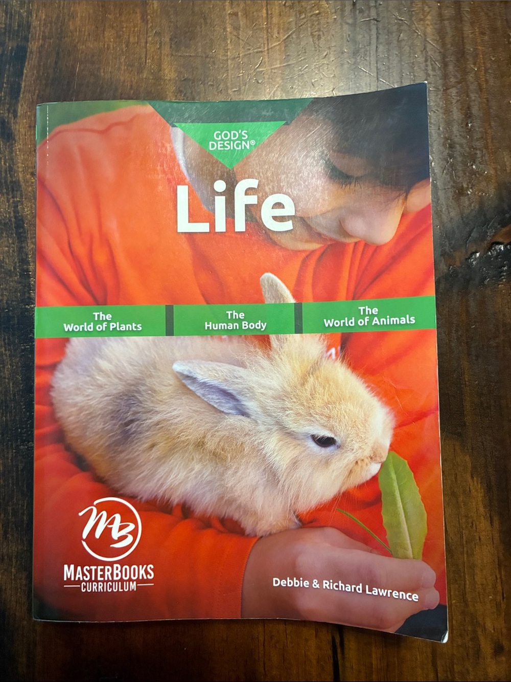 MasterBooks Gods Design Life science textbook